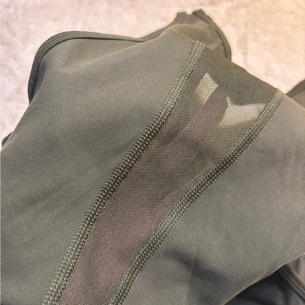 All in Motion Athletic Tank Top Medium Olive Green Racerback Mesh Panel Stretchy - Picture 11 of 14
